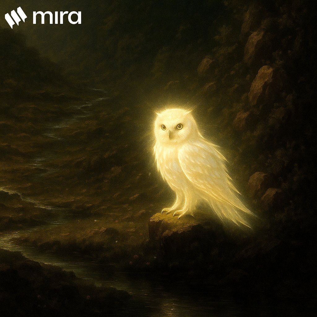overthinker_q's tweet photo. The owl is a symbol of wisdom. It can see in the dark - that is, it can recognize the truth even amidst the shadows of hallucinations.
#MiraChallenge #MiraCommunity #MiraNetwork #FantasyArt #Week2 #MiraMascot #CreateTheEmblem @miranetwork https://t.co/Mv7Xvc9Lkx
