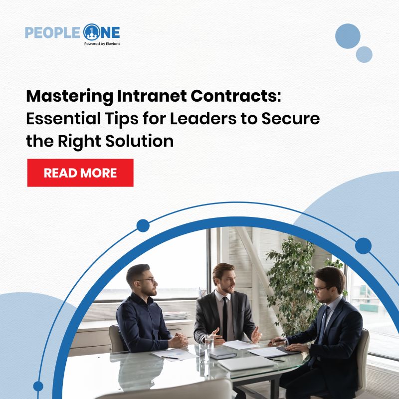 Master the art of choosing the perfect intranet! 

Here are essential tips for leaders to navigate contracts and secure the ideal solution for their organization. 
bit.ly/4muq0SE

#modernintranet #leadershiptips #employeeengagement #PeopleOne