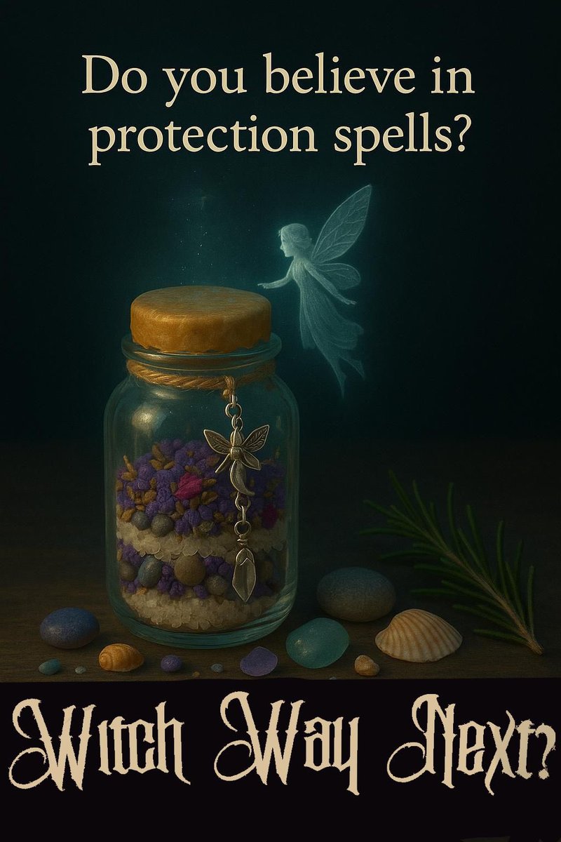 Do you believe in protection spells? 🕯️🧿

🥰Absolutely 
🙃Not sure
😅Maybe I should…

We dive into the how, why, and witchy wisdom in this week’s episode of Witch Way Next? 🎙️

🎧 Listen here: linktr.ee/WitchWayNext
#WitchTwitter #ProtectionSpells #WitchWayNext