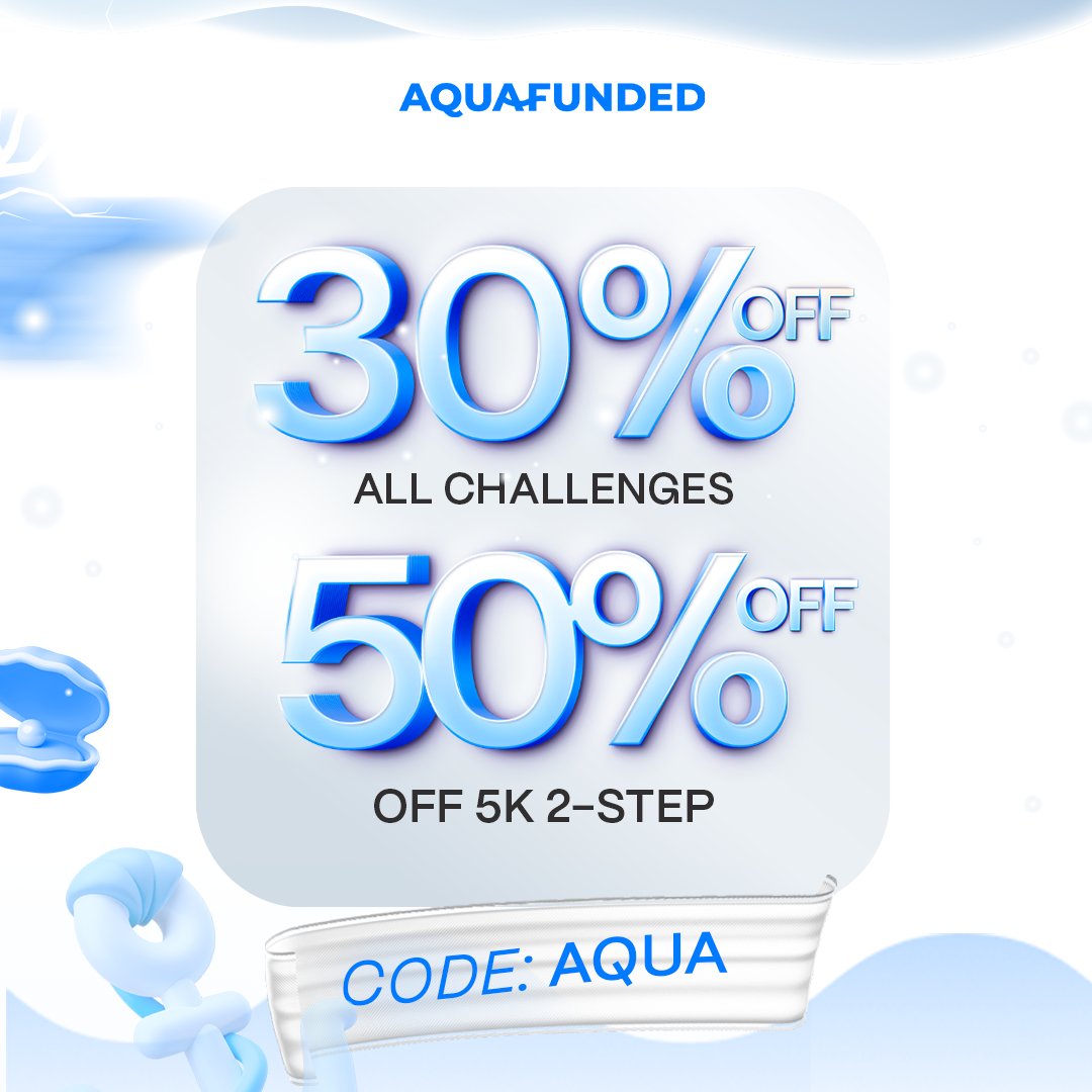 CrypTapp (@cryptapp1) on Twitter photo <a href="/AquaFunded/">AquaFunded</a> will have another massive updates more likely next month!
Currently they have 30% off on all challenges and you can get $5k account for as low as $28
Purchase account here: checkout.aquafunded.com/ref/1899/
Kudos to <a href="/LewisAquaFunded/">Lewis Morton</a> and <a href="/jasonblax_/">Jason Blax</a> for making waves better <a href="/AquaFunded/">AquaFunded</a> will have another massive updates more likely next month!
Currently they have 30% off on all challenges and you can get $5k account for as low as $28
Purchase account here: checkout.aquafunded.com/ref/1899/
Kudos to <a href="/LewisAquaFunded/">Lewis Morton</a> and <a href="/jasonblax_/">Jason Blax</a> for making waves better