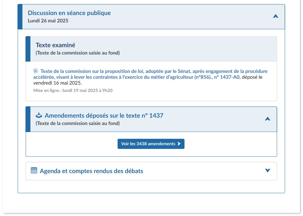 3 400 amendements déposés sur la proposition de loi "contraintes agricoles" dont + de 2800 par les députés LFI et écologistes. 
Si ce n'est pas de l'obstruction, comment ça s'appelle ??!!