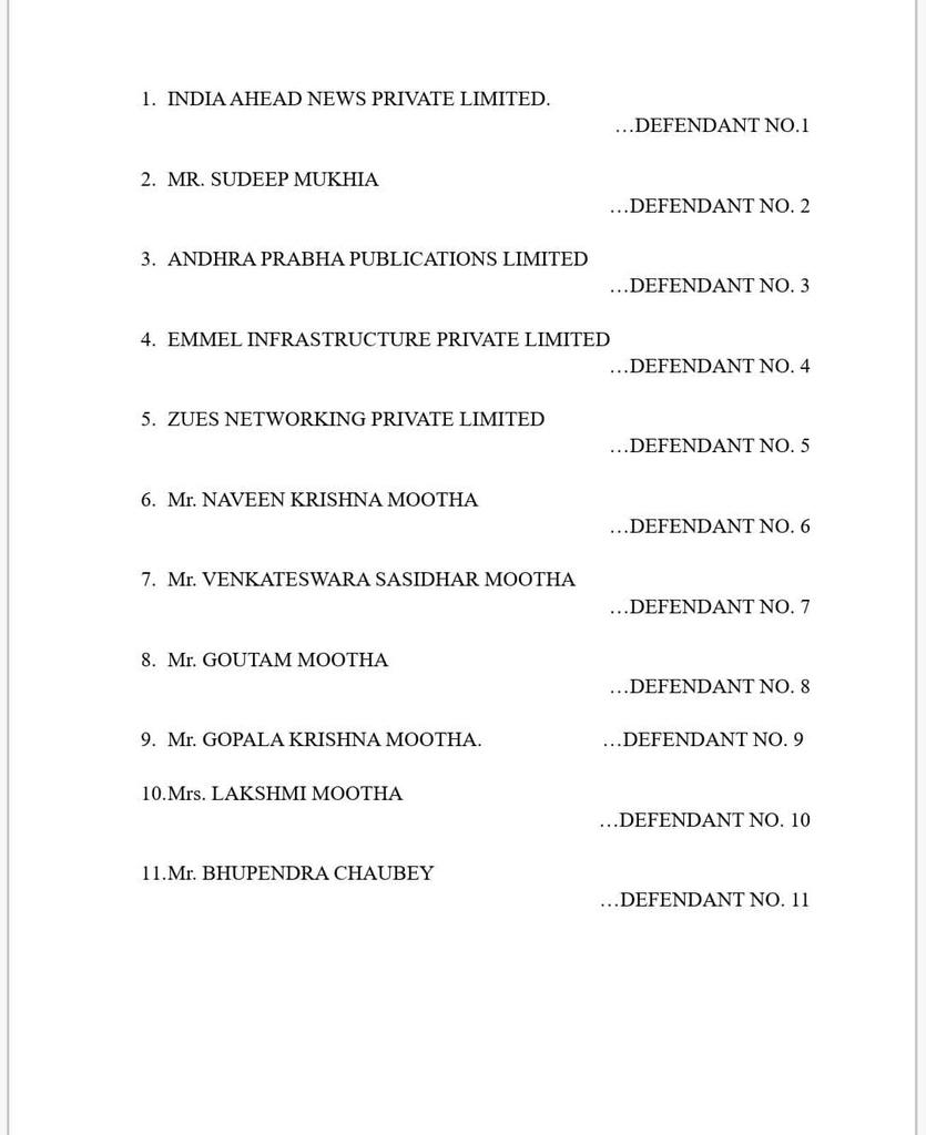 We will go all out. Legal recourse taken, notices served to 11people/entities of India Ahead News including <a href="/bhupendrachaube/">bhupendra chaubey</a> &amp; <a href="/mukhia_ji/">MukhiaJi</a> for non-payment of salaries &amp; other dues. Hearing on 5th July. <a href="/dmjainadv/">Deepak Jain</a> <a href="/maneeshchhibber/">Maneesh Chhibber</a> <a href="/Smita_Sharma/">Smita Sharma</a>