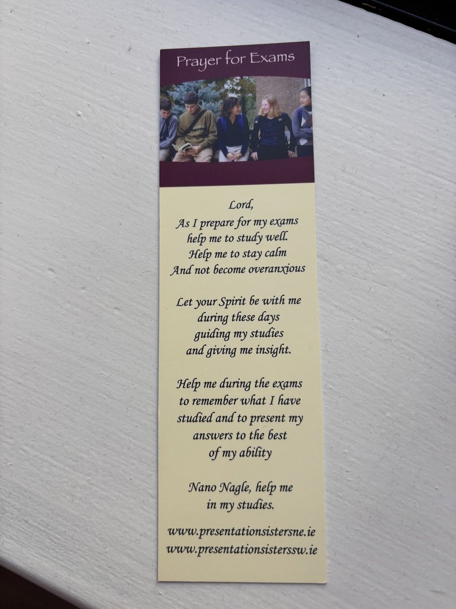 Róisín McKeon (@roisinmckeon1) on Twitter photo One of the last things on the to-do list for our Ember Team this year - hand out prayer cards to our exam students! ✨
<a href="/Colaistebride/">Coláiste Bríde D22</a> <a href="/CeistTrust/">CEIST</a> <a href="/dublindiocese/">Archdiocese of Dublin</a> One of the last things on the to-do list for our Ember Team this year - hand out prayer cards to our exam students! ✨
<a href="/Colaistebride/">Coláiste Bríde D22</a> <a href="/CeistTrust/">CEIST</a> <a href="/dublindiocese/">Archdiocese of Dublin</a>
