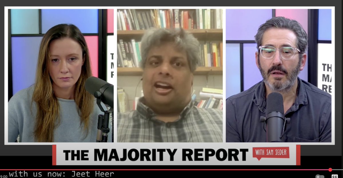 .<a href="/HeerJeet/">Jeet Heer</a>: on the Majority Report with <a href="/SamSeder/">Sam Seder</a> you said:

"The only thing crypto allows you to do is financial transactions that can't be monitored."

This is completely false. In fact, quite the opposite!  🤷‍♂️

I like your political analysis, but you should take the time to