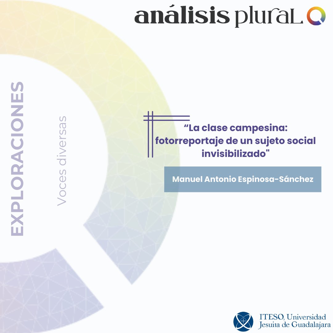 ¿Quién cultiva lo que comemos? En el 10 número de AP, #ManuelAEspinosaSánchez retrata la vida del campesinado mexicano, un sujeto social invisibilizado.
shorturl.at/7SbIM