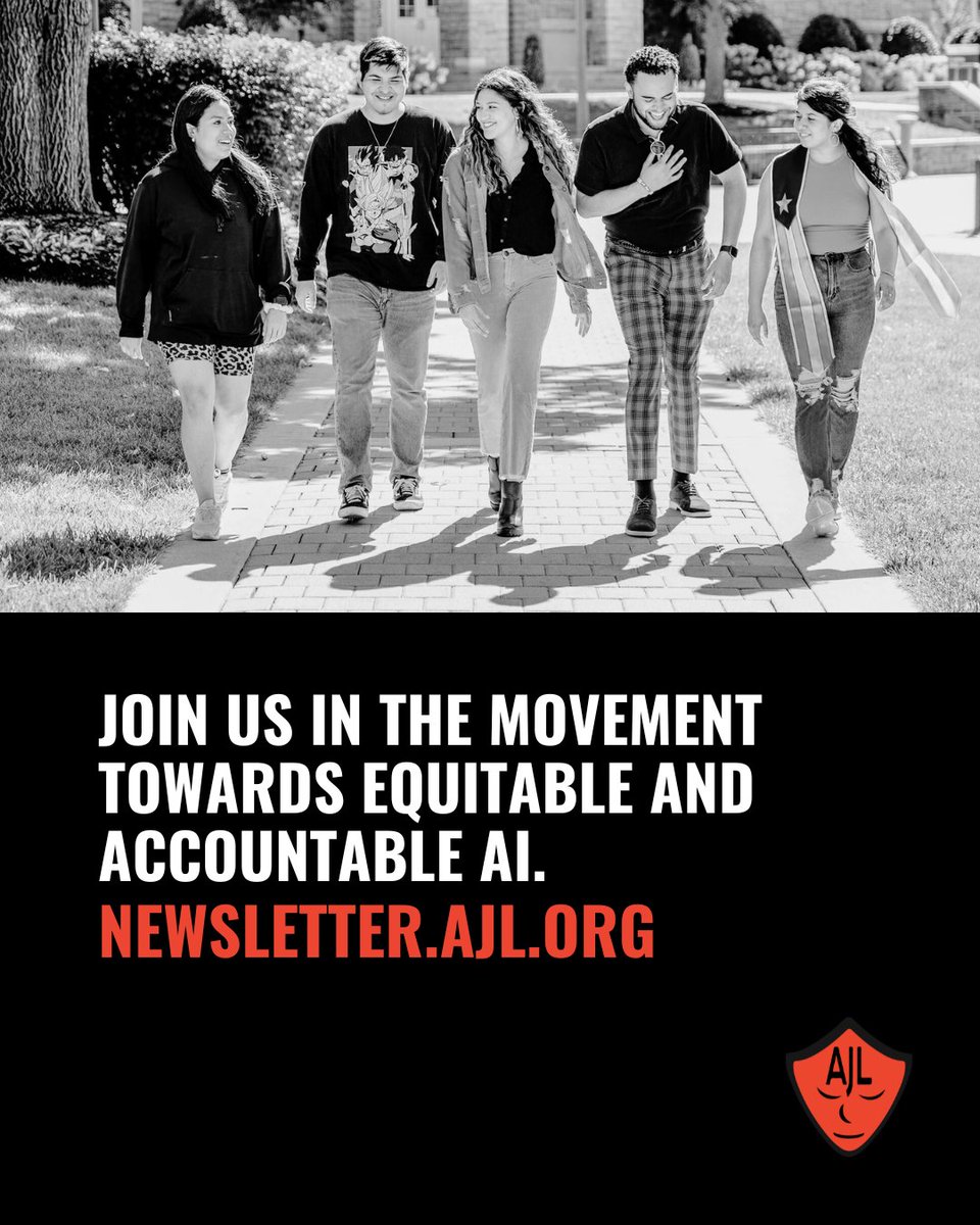Worried AI will leave you behind? We’ve got your back. 🛡️

Stay up to date with the latest news on ethical AI and join the fight against algorithmic bias by signing up for the AJL newsletter 📩 newsletter.ajl.org