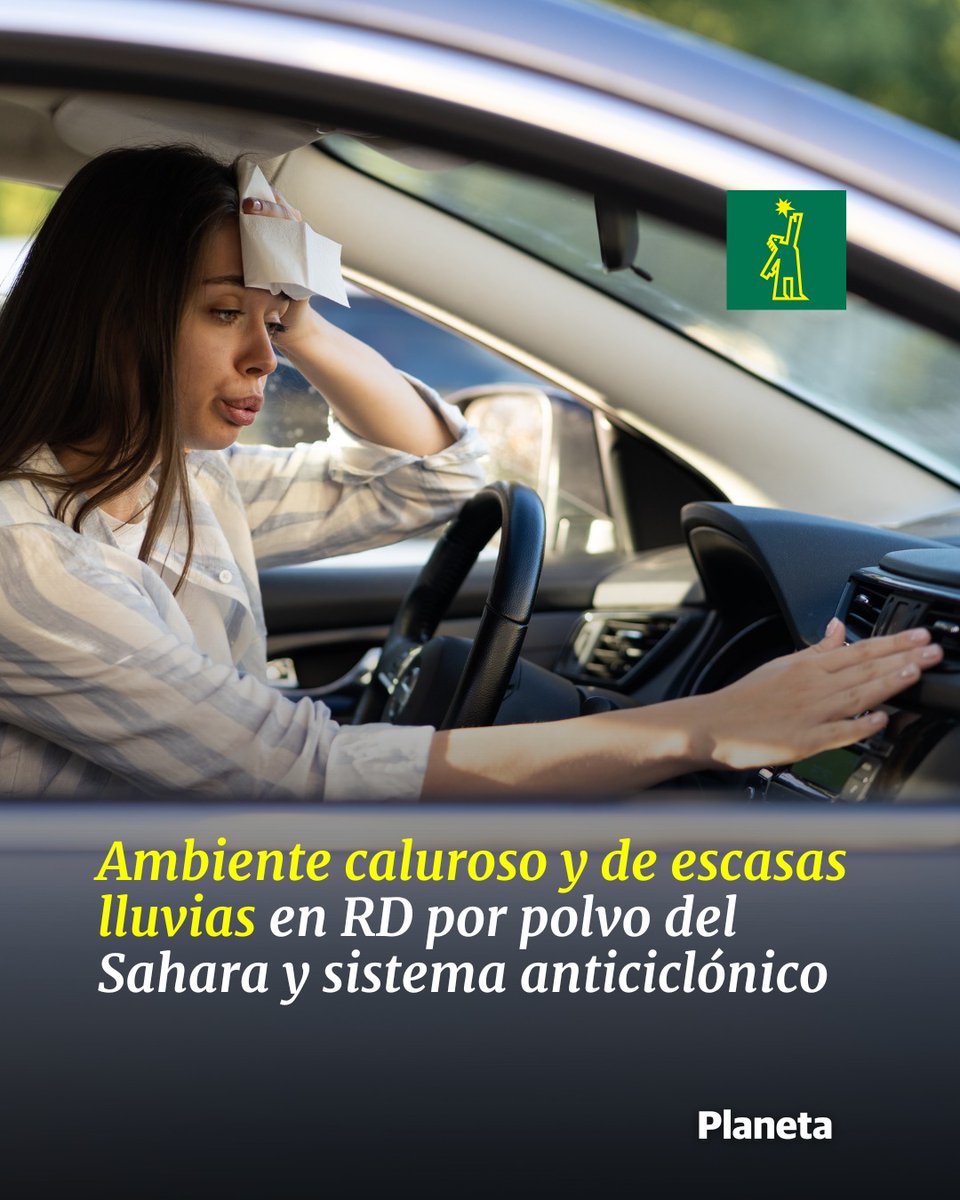 DiarioLibre's tweet image. 🌤|#ClimaDL| El Instituto Dominicano de Meteorología (Indomet) informó que las temperaturas estarán calurosas, asociadas al viento cálido del este/sureste y la débil capa de polvo del Sahara.

🔗ow.ly/UNqj50VXaOz

#DiarioLibre #ClimaRD #Meteorología #Indomet