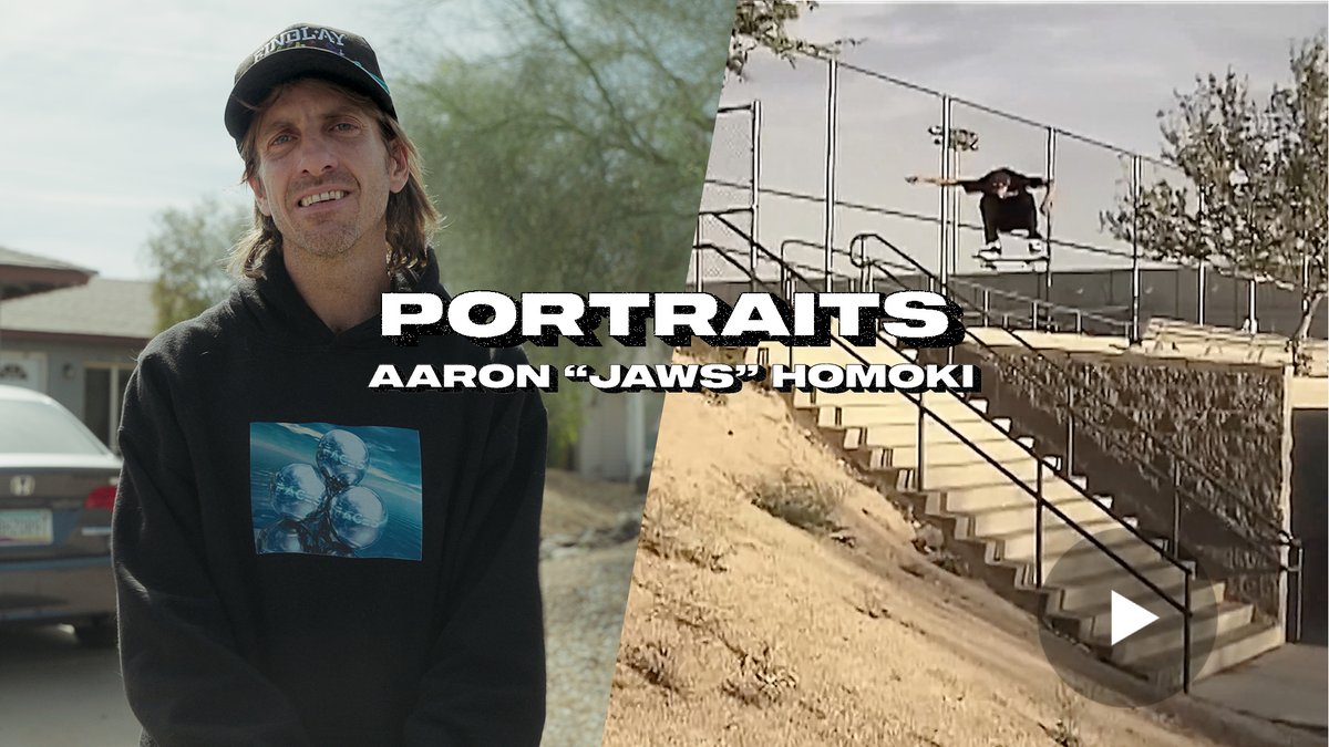 the_platfrm's tweet image. Nobody jumps like Jaws.

A new Portraits video with Aaron “Jaws” Homoki gets into his Arizona roots, skate legacy, and recovery from injury.  Premiering 5/22 at 12:00 pm PT here: 
theplatfrm.co/4mr4DkX
#platfrm #skateboarding