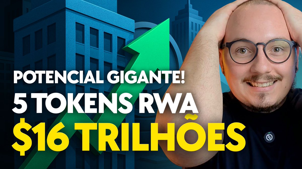 📹 - UM MERCADO DE $16 TRI? 5 CRIPTOMOEDAS RWA PARA FICAR DE OLHO!

O mercado de Tokenização vem crescendo muito, com direito a um fundo na Blackrock de Bilhões e uma perspectiva Trilionária... Então bora entender melhor o que é RWA e ja conferir alguns projetos dessa narrativa!