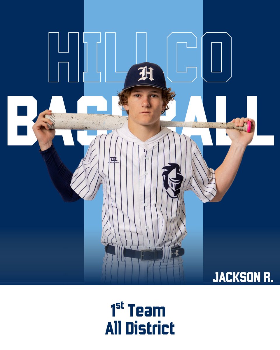 Congratulations to members of our Area Finalist and District Champion Baseball Team as they racked up post season awards. We are all so proud of you and what the team accomplished this season! Go, Knights! #HillCoAthletics