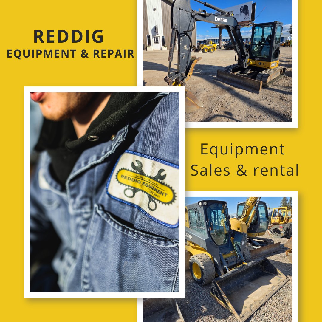 Need reliable equipment for your next project? 🏗️

Buy or rent from the experts at Reddig Equipment – trusted brands, competitive prices, and unmatched service.

📞 Let’s get to work: [Insert Link]
#ReddigEquipment #ConstructionRental #ReliableMachinery