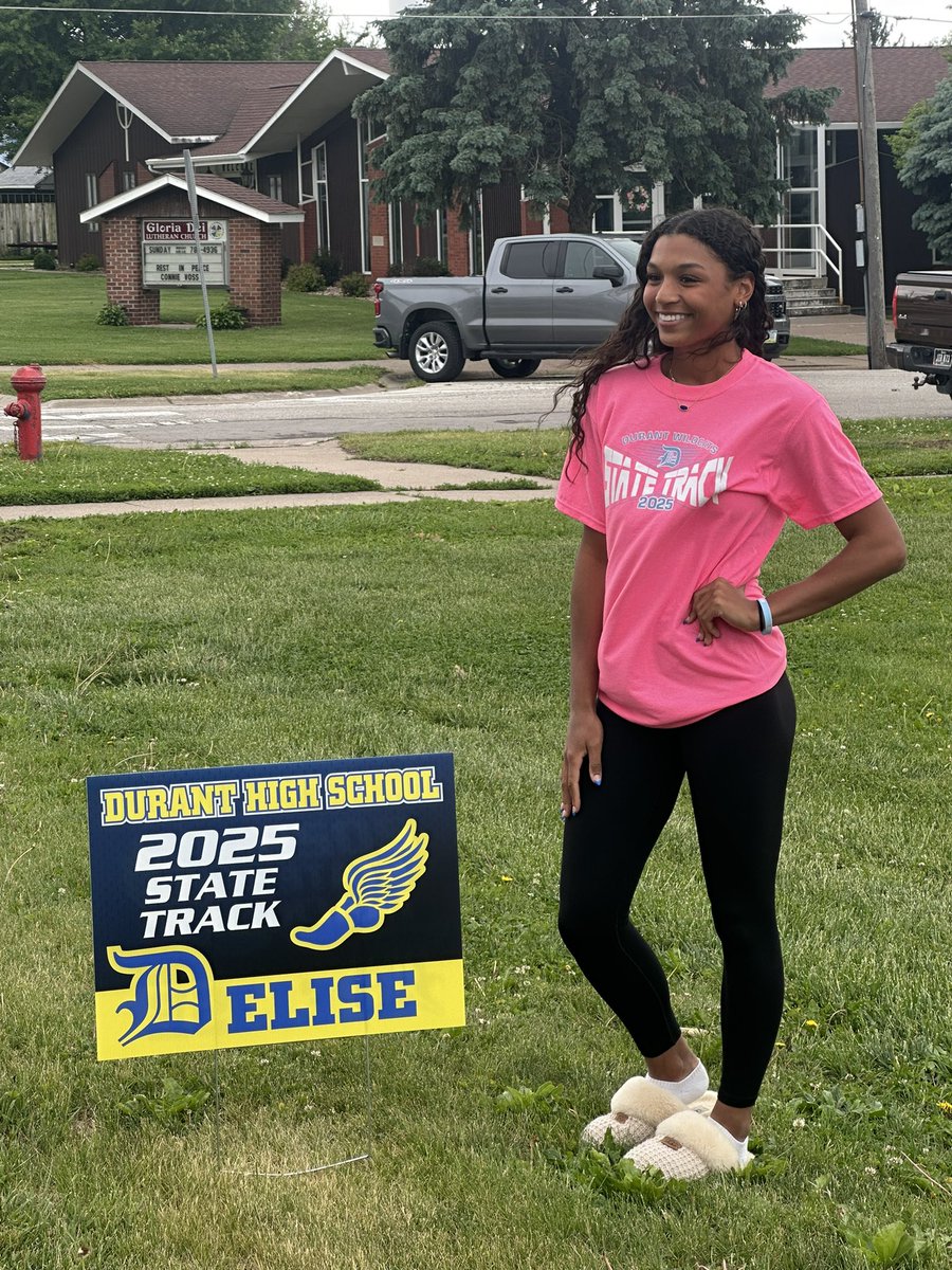Good luck today at State Elise!