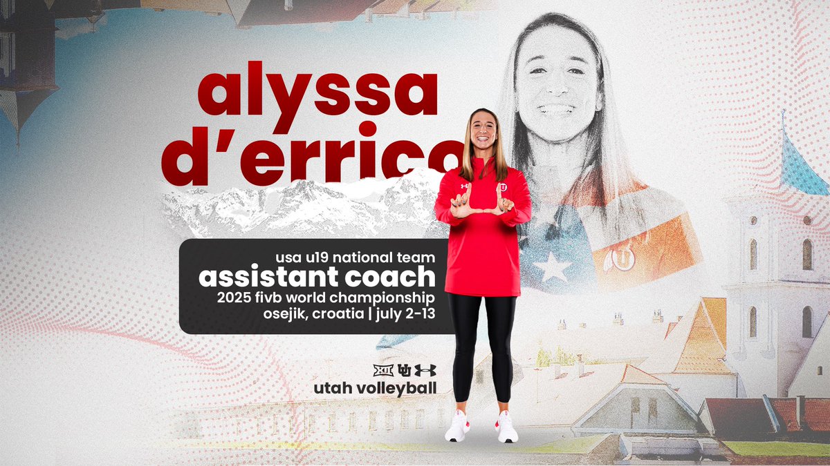 Utah Volleyball (@utahvolleyball) on Twitter photo We are so excited for <a href="/AlyssaUtesVB/">Alyssa D'Errico</a> to coach the u19 team this summer!!!
๐ฐ utahutes.com/news/2025/5/22โฆ We are so excited for <a href="/AlyssaUtesVB/">Alyssa D'Errico</a> to coach the u19 team this summer!!!
๐ฐ utahutes.com/news/2025/5/22โฆ
