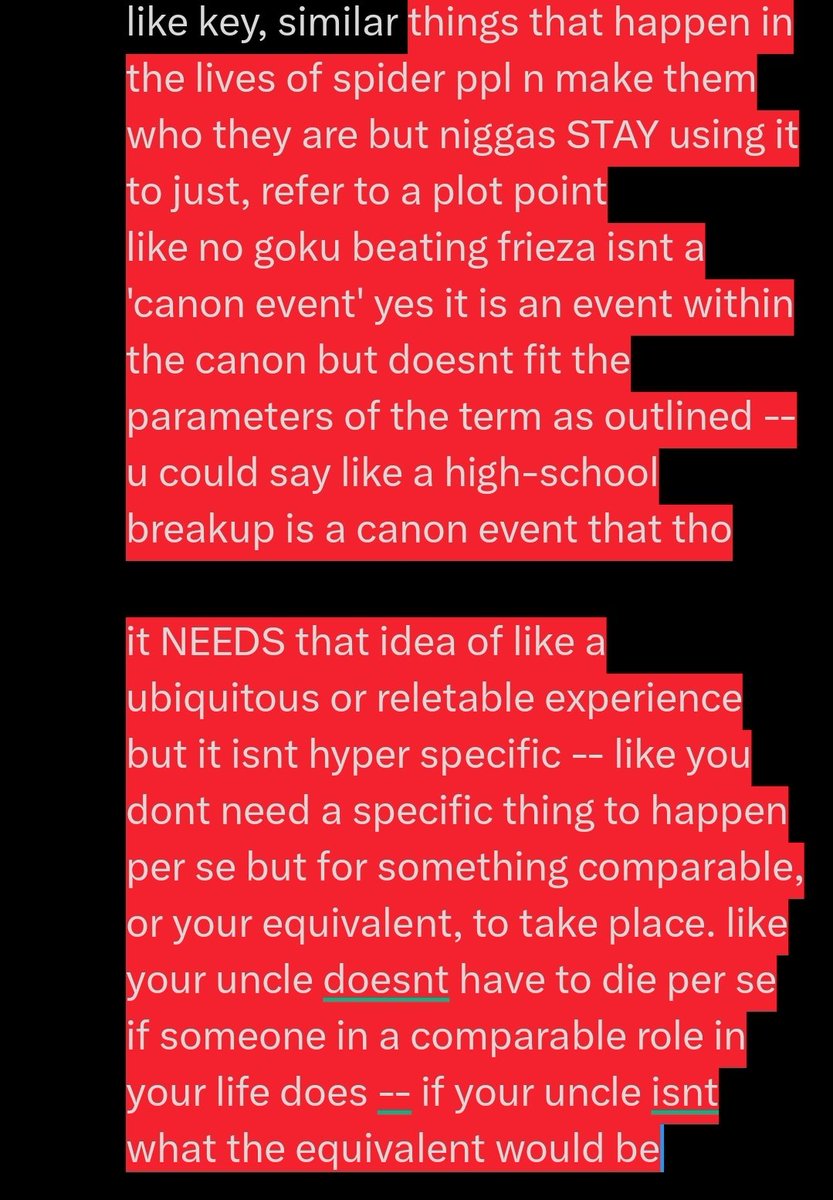 TONMANIA2K's tweet photo. going #chudmode for a minute but one thing that used to annoy me n ive sorta accepeted is misuse of the term 'canon event' like in the context of the movie it was a general outline of an event that occured across universes for #spidermennn e.g. 'ur uncle dies' https://t.co/KERBbi2997