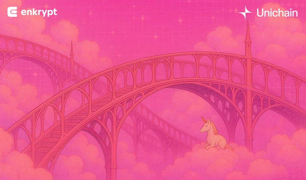 Enkrypt (@enkrypt) on Twitter photo The ✨DeFi chain✨.
By <a href="/Uniswap/">Uniswap Labs 🦄</a>. 🦄
Now natively supported in @Enkrypt. 👾
Bridge to @Unichain with the help of our guide below. ⤵️
blog.enkrypt.com/how-to-bridge-… The ✨DeFi chain✨.
By <a href="/Uniswap/">Uniswap Labs 🦄</a>. 🦄
Now natively supported in @Enkrypt. 👾
Bridge to @Unichain with the help of our guide below. ⤵️
blog.enkrypt.com/how-to-bridge-…