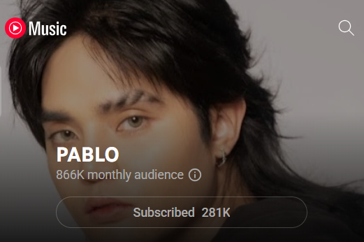 redheiress_'s tweet photo. since marami ako nakikita na casuals na nagchecheck ng mga kanta ni Pablo, nacurious ako sa monthly audience niya sa YT music 🤭

866k monthly audience

@imszmc #PABLO https://t.co/oBsP6M5OT7