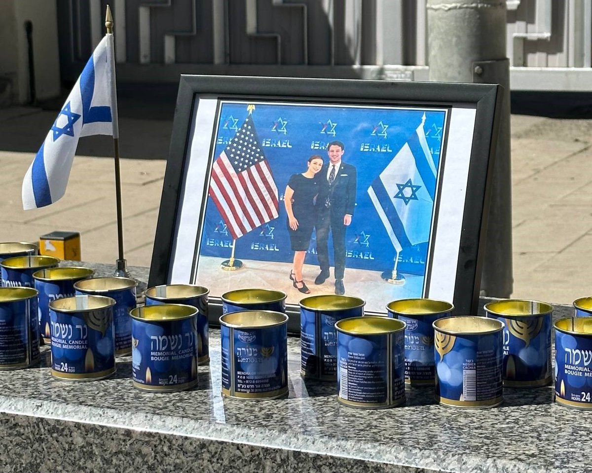 Two of my collogues - a young couple, about to get married, Yaron Lishinsky and Sarah Milgram, were brutally murdered in front of the Capital Jewish Museum in Washington DC last night. 
Yaron and Sara were targeted simply for being Israelis, Jews, representing the Embassy of the