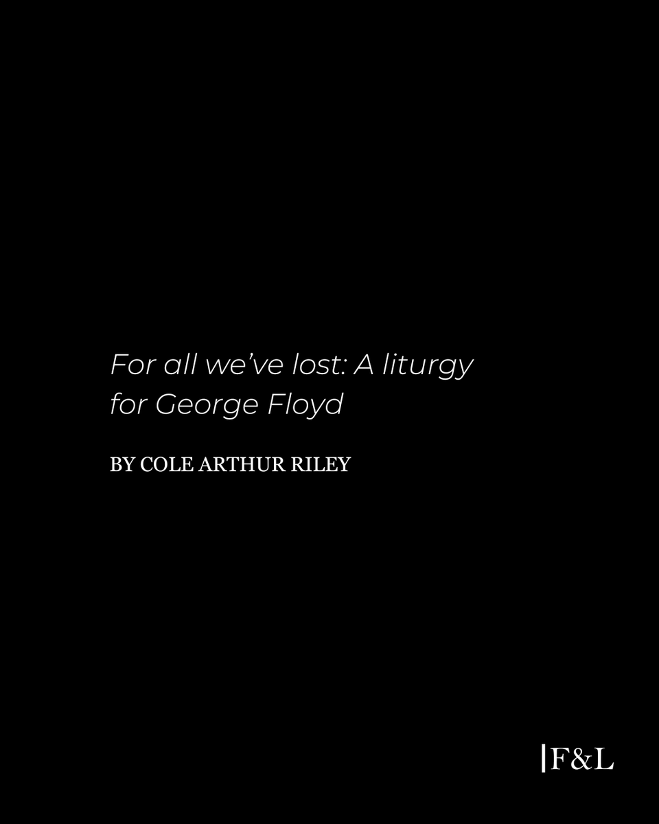 INHALE:
We reclaim our breath.

EXHALE:
We remember what’s been stolen.

Read the liturgy of remembrance for the 5 year anniversary of George Floyd's murder: faithandleadership.com/all-weve-lost-…