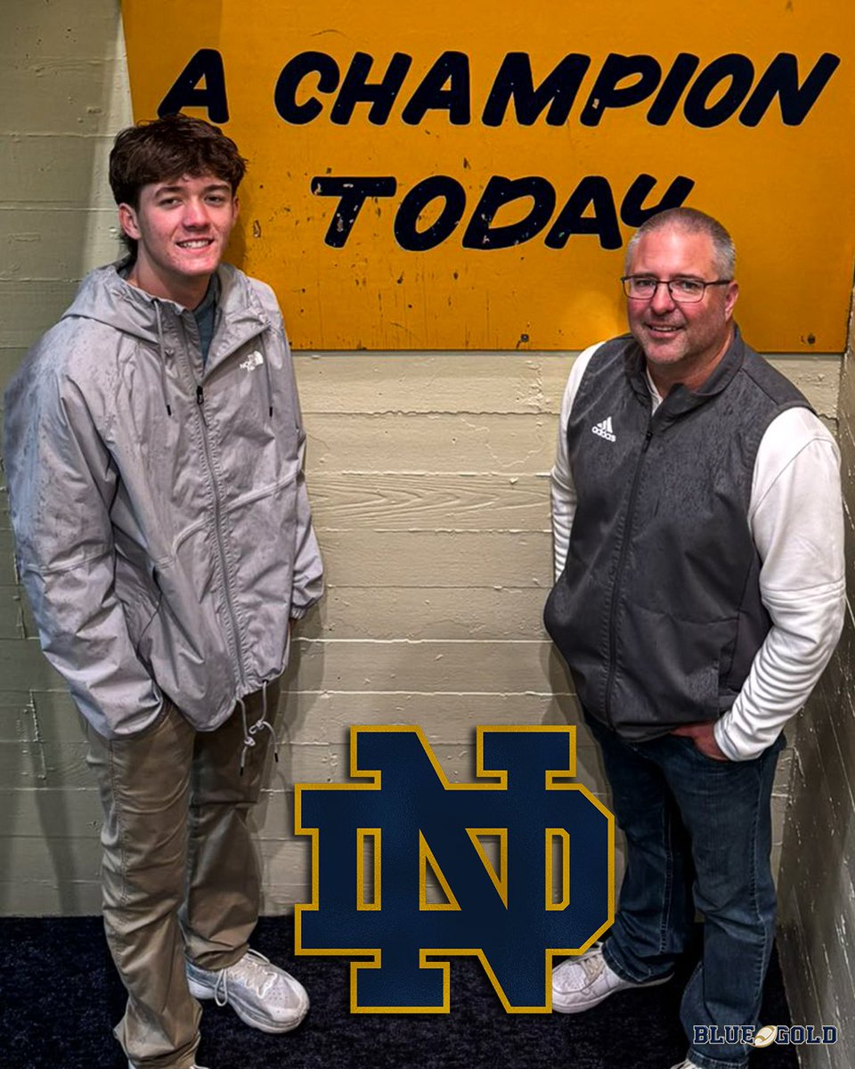 BlueandGold.com (@bginews) on Twitter photo 2027 four-star QB Hank Hendrix enjoyed his visit to Notre Dame on Wednesday, he told <a href="/MikeTSinger/">Mike Singer</a> ☘️
“Notre Dame is so unique and special. Getting to see the coaches, facilities, stadium, campus — it was all just so historic.”
More: on3.com/teams/notre-da… 2027 four-star QB Hank Hendrix enjoyed his visit to Notre Dame on Wednesday, he told <a href="/MikeTSinger/">Mike Singer</a> ☘️
“Notre Dame is so unique and special. Getting to see the coaches, facilities, stadium, campus — it was all just so historic.”
More: on3.com/teams/notre-da…