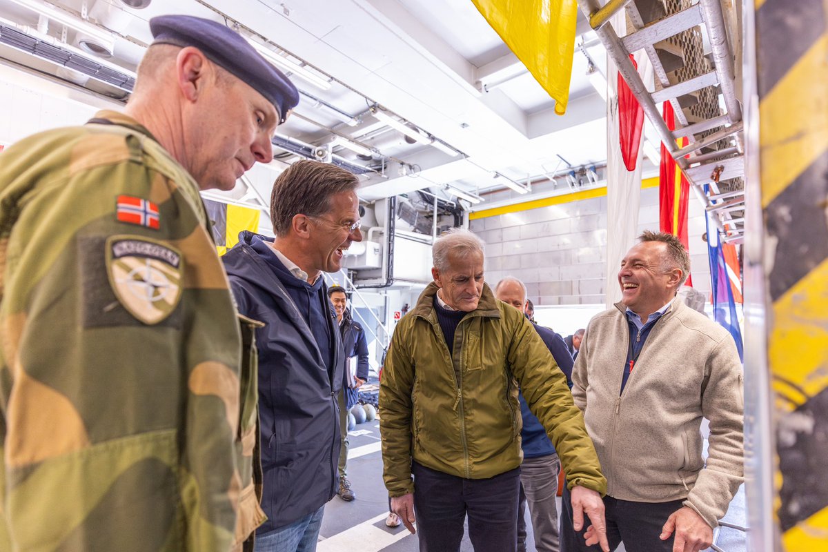 Norwegian Ministry of Defence (@forsvarsdep) on Twitter photo Thank you for visiting Norway, <a href="/SecGenNATO/">Mark Rutte</a> 🇳🇴🤝
At Evenes Air Base and Ramsund Naval Station in the High North, SecGen Mark Rutte saw key elements of Norway’s contribution to the Alliance up close — from P-8 maritime patrol operations to daily cooperation between Norwegian and Thank you for visiting Norway, <a href="/SecGenNATO/">Mark Rutte</a> 🇳🇴🤝
At Evenes Air Base and Ramsund Naval Station in the High North, SecGen Mark Rutte saw key elements of Norway’s contribution to the Alliance up close — from P-8 maritime patrol operations to daily cooperation between Norwegian and