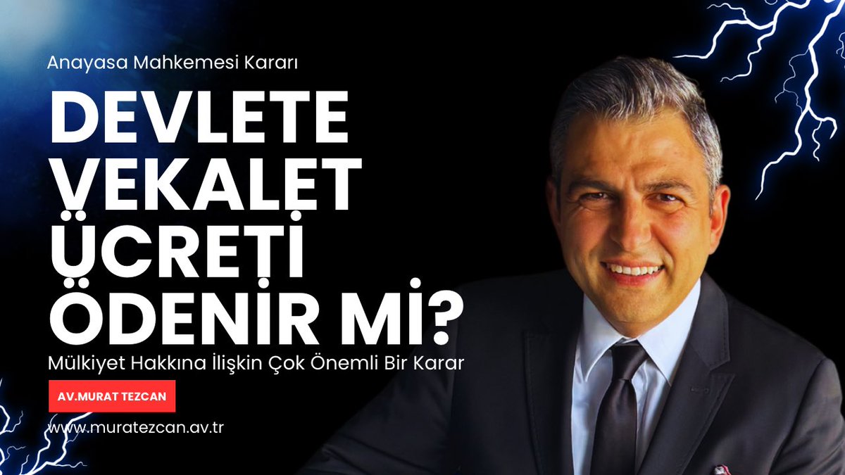 Av.Murat Tezcan (@muratezcan) on Twitter photo Devlete Vekalet Ücreti Ödenir mi? Anayasa Mahkemesi Kararıyla Mülkiyet H... youtu.be/rpNUisvluUk?si… <a href="/YouTube/">YouTube</a> aracılığıyla Devlete Vekalet Ücreti Ödenir mi? Anayasa Mahkemesi Kararıyla Mülkiyet H... youtu.be/rpNUisvluUk?si… <a href="/YouTube/">YouTube</a> aracılığıyla