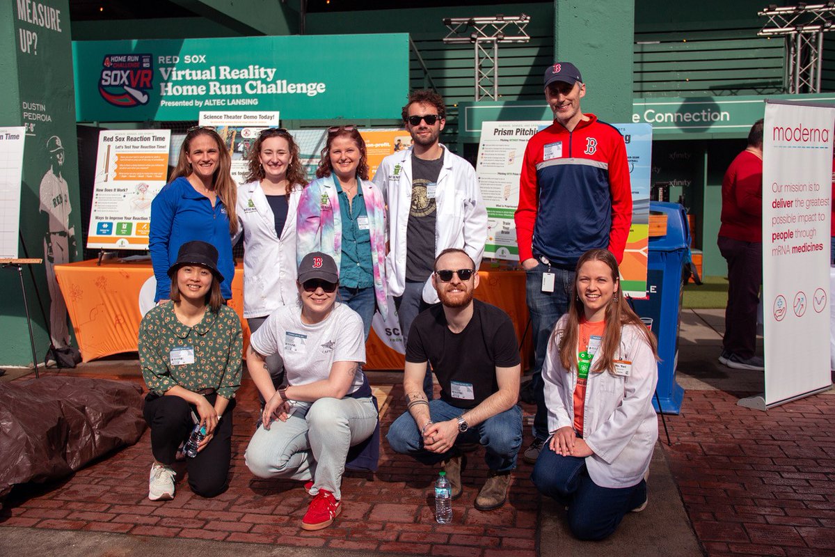VerveTx's tweet image. As part of the STEM Day at Fenway event, a few lucky Vervians spent the afternoon with students at the ballpark exploring the world of science through interactive demonstrations and hands-on activities. We love partnering with @SciScientists to inspire the next generation of…