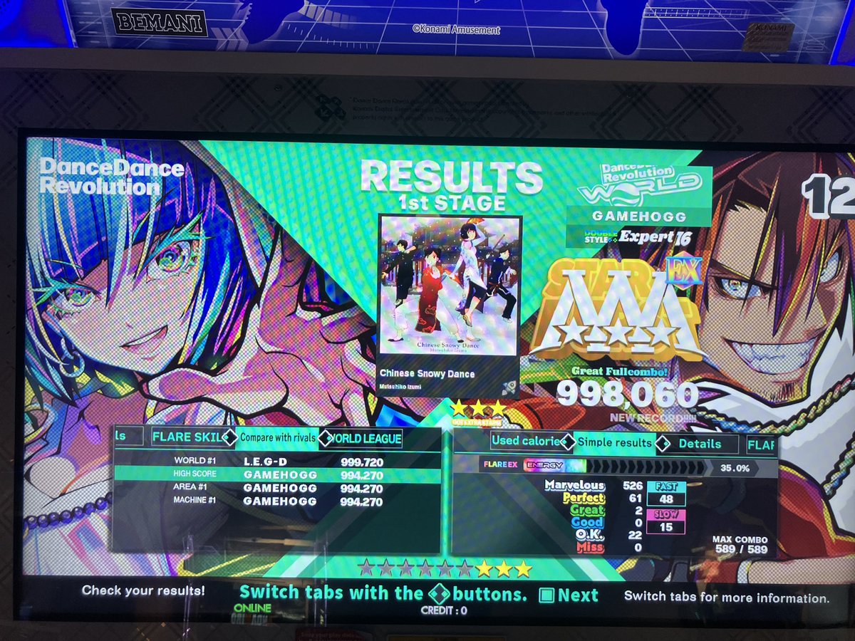 Gamehog4's tweet photo. Chinese snowy dance edp 998k! Only two greats on this is nutty https://t.co/x28ahWDV7j