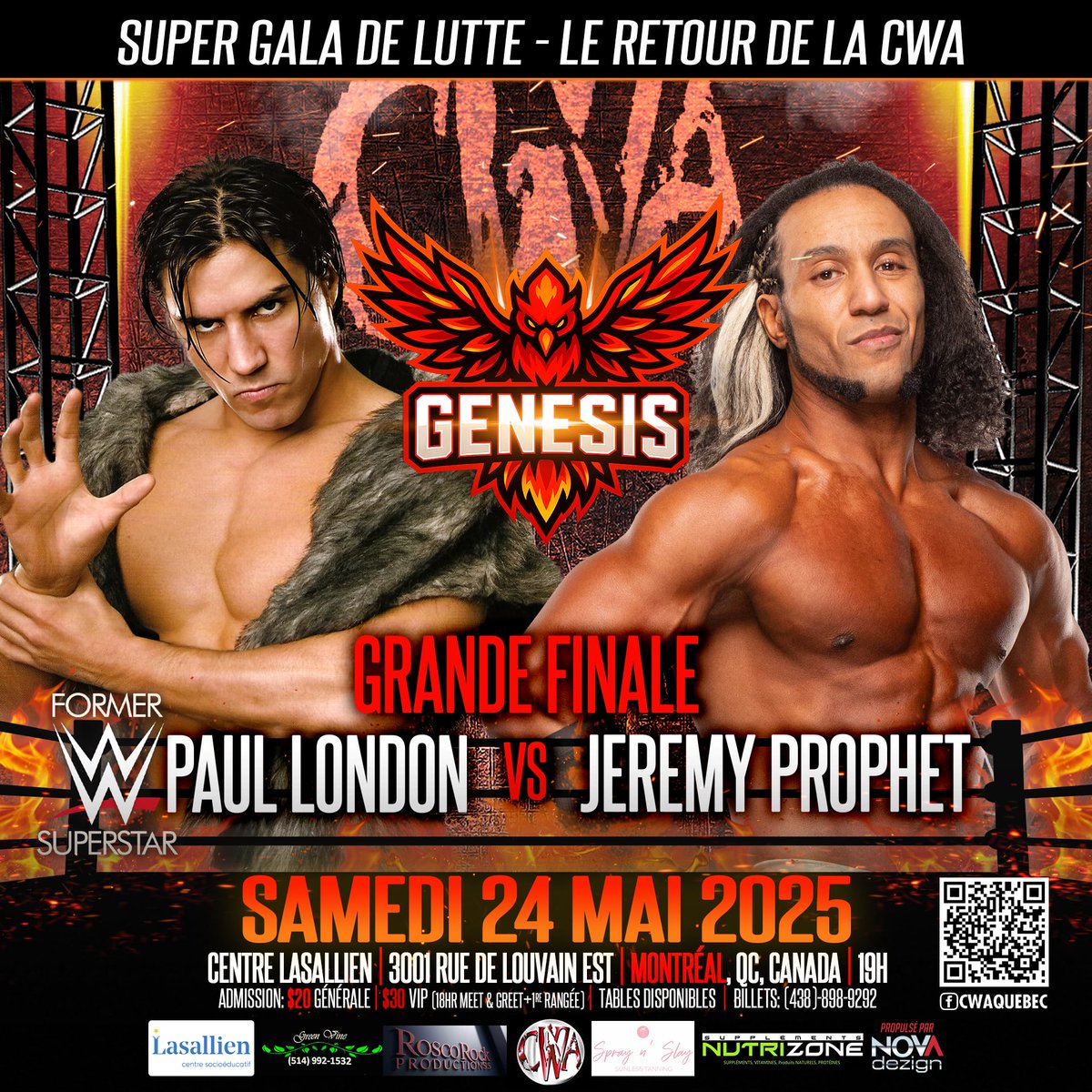 Jeremy Prophet (@jeremyprophet) on Twitter photo This Saturday in Montreal <a href="/LondonFu/">London...Paul London</a> and I will face each other 1-on-1 for the first time. 💪🏾🔥🇨🇦 This Saturday in Montreal <a href="/LondonFu/">London...Paul London</a> and I will face each other 1-on-1 for the first time. 💪🏾🔥🇨🇦