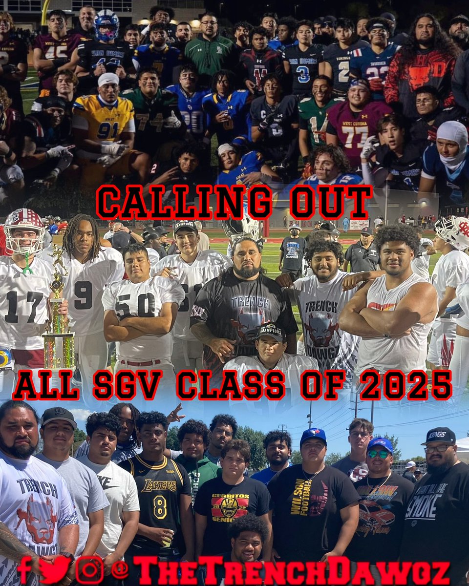 🚨Something that we have always done ✅ As we give back to our area🙏🏾

If you are class of 25 in the SGV and getting ready to leave to play at the collegiate level. 
Whether you are D1 or JUCO… 

COME GET PREPARED WITH US FOR THE NEXT FEW MONTHS FOR FREEE‼️‼️💯
<a href="/thetrenchdawgz/">THE TRENCH DAWGZ</a>