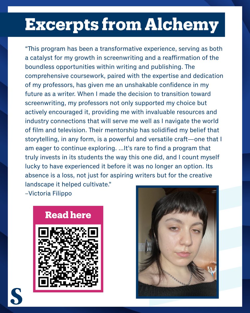 An impressive number of students from this year’s graduating cohort of the CW&amp;P degree have been accepted into graduate schools! Alchemy sat down with a few of the successful applicants to discuss how the CW&amp;P degree had set them up for success. 
alchemy.sheridancollege.ca/2025/04/07/cwp…