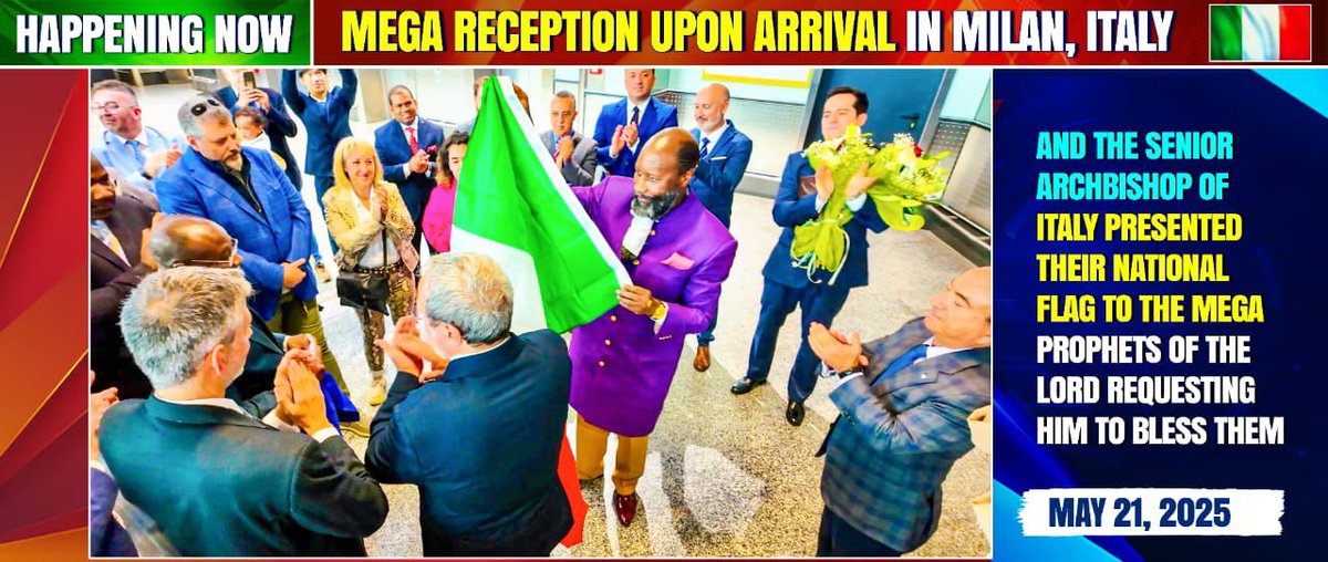 The Forerunner has been moving from Nation to another preparing the way , don't ignore .
MESSIAH is coming.#ItalyGloriousRevival