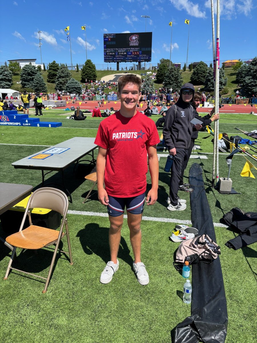 Millard South Track (@mspatriotstrack) on Twitter photo With a PR in the Pole Vault of 14'6", Kendall placed 2nd in the State Meet and TIED the SCHOOL RECORD. Congrats! <a href="/MSHSactivities/">Millard South Activities</a> With a PR in the Pole Vault of 14'6", Kendall placed 2nd in the State Meet and TIED the SCHOOL RECORD. Congrats! <a href="/MSHSactivities/">Millard South Activities</a>