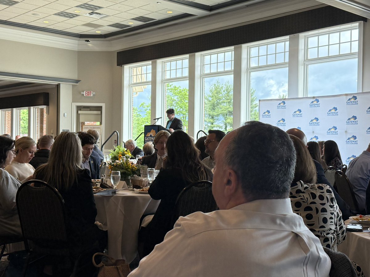 Gateway to Greatness luncheon.  We are blessed to have such a great community college in NKY!  <a href="/GCTC_News/">Gateway Community & Technical College</a> <a href="/nkychamber/">NKY Chamber</a> <a href="/KCTCS/">KCTCS</a> <a href="/NKYCCAdvocacy/">NKY Chamber Public Affairs</a>