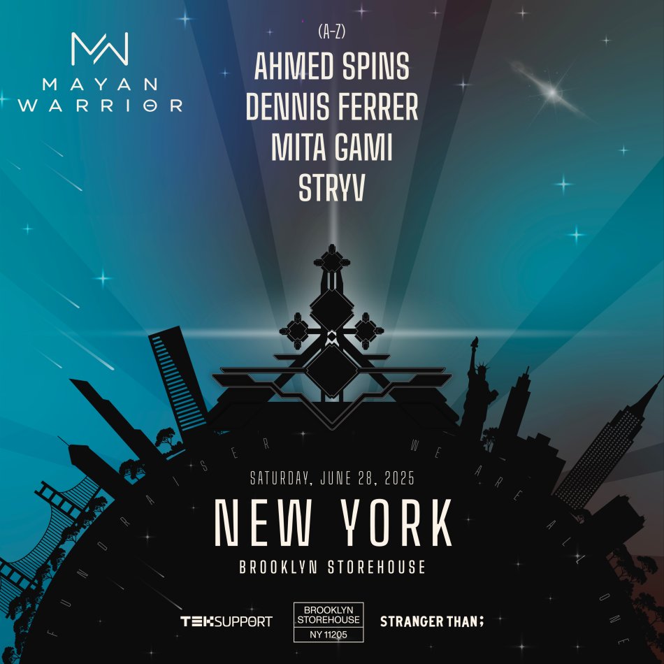 Mayan Warrior New York lineup is here 🚀See you on June 28th at Brooklyn Storehouse 🗽

Get your tickets: get-in.com/en/389171?sell…