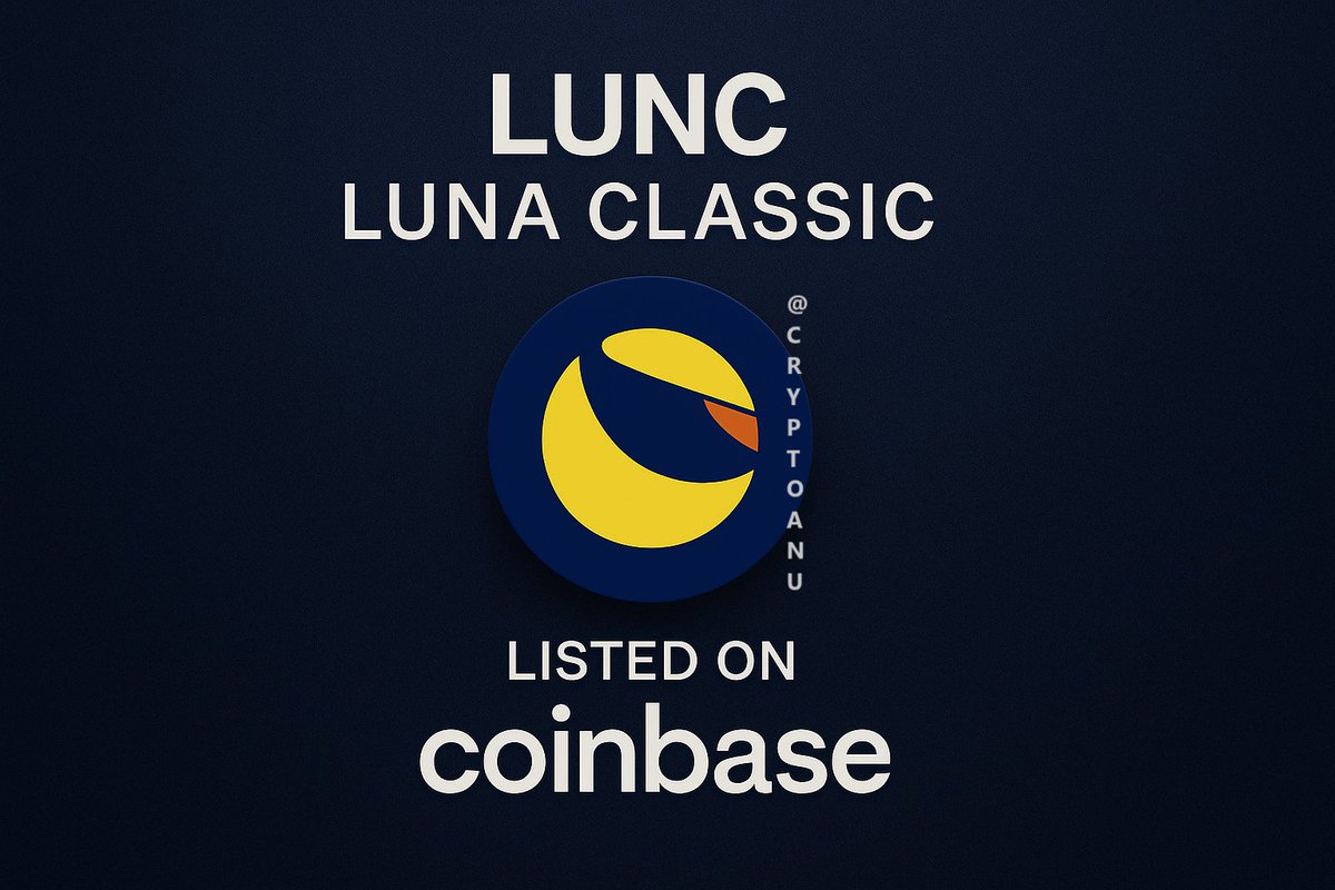 CryptoAnu_'s tweet photo. SOMETHING BIG IS BREWING... 👀
$LUNC + @COINBASE?
The rumors are louder than ever and this time, the chart might just follow.
Are you ready for the shockwave? 🚀 https://t.co/qmxtwzOFKJ