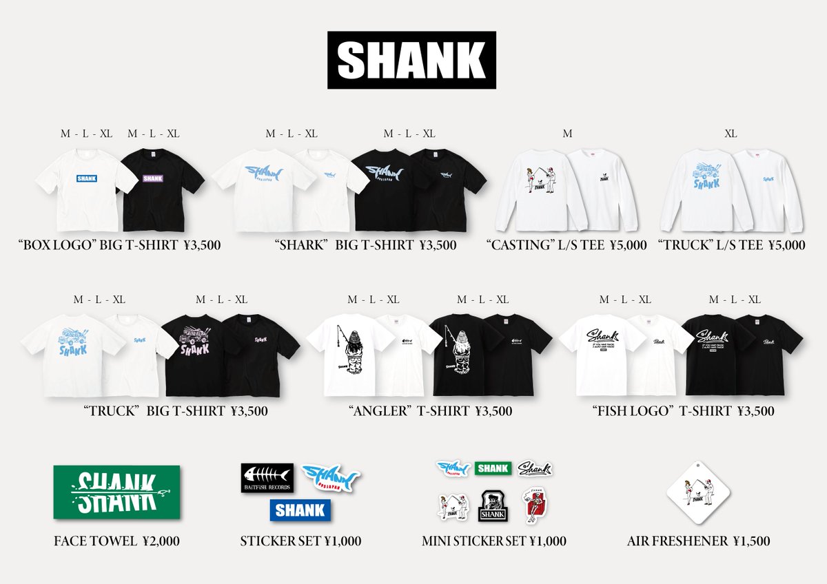 SHANK Tシャツ shank Tシャツ L ホワイト｜Yahoo!フリマ（旧PayPayフリマ）