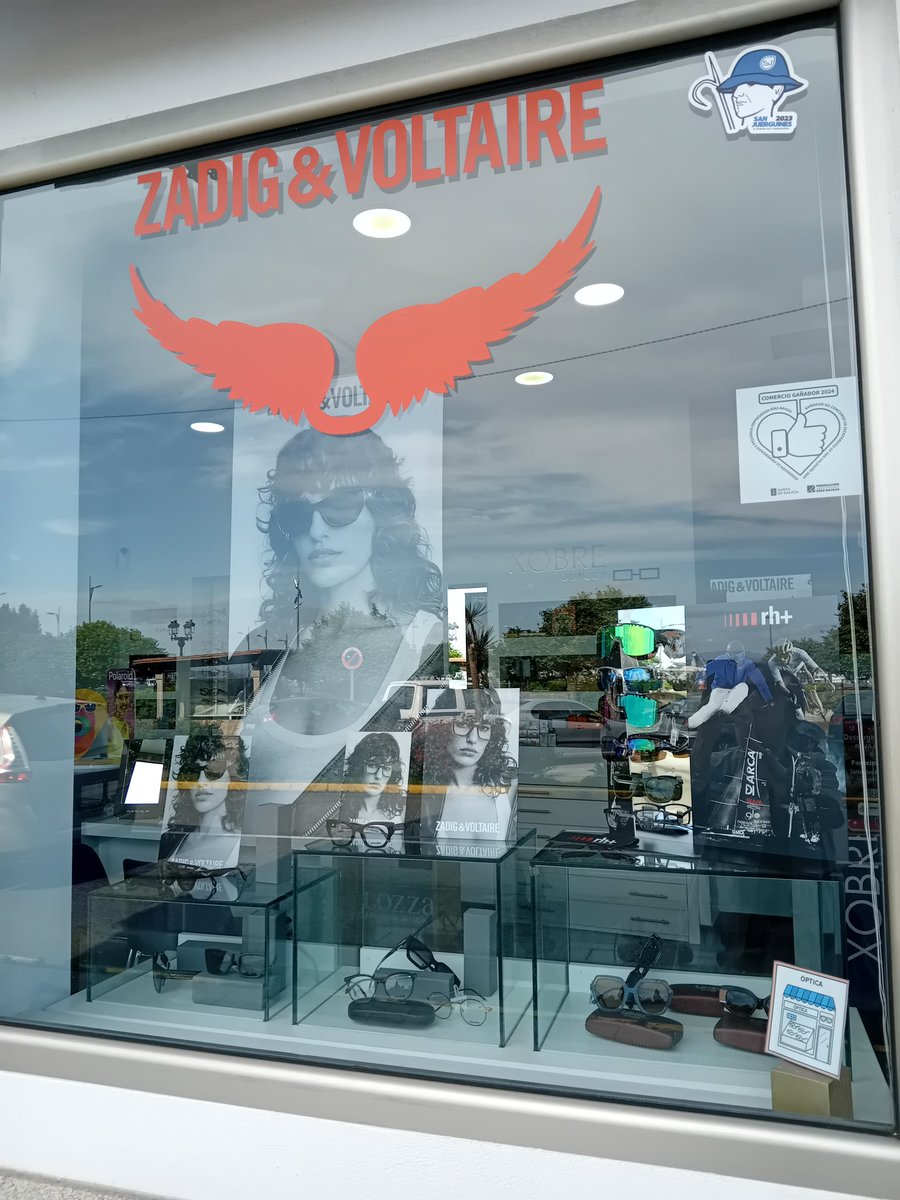 XobreOpticos's tweet photo. Novedad en @opticaxobre!! Zadig&amp;Voltaire. Pásate y pruébalas. 
#gafasbonitas #gafasdesol #xobreopticos #pequenocomercio #mercanoteuconcello https://t.co/tpVnMp8MAT