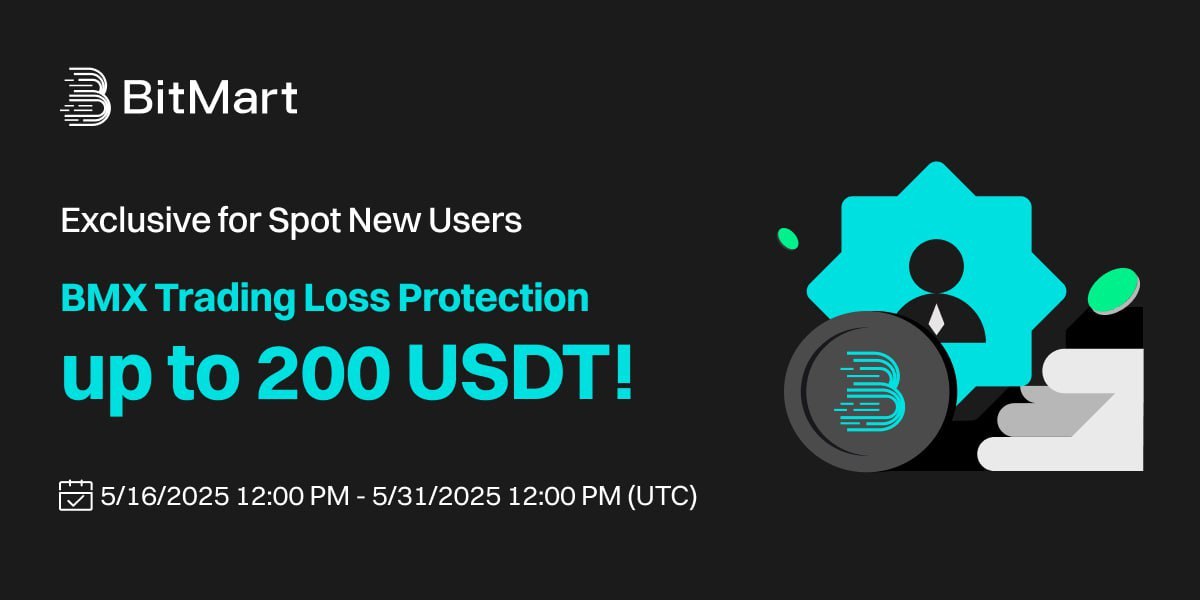 🌟Exclusive for Spot New Users!🌟
Trade BMX &amp; enjoy Loss Protection up to 200 USDT!
Register within 30 days &amp; make your 1st BMX trade. If your return is negative (≤10%) for the month, claim 100% fee vouchers—up to 200 USDT!
⏰ 5/16–5/31
Join now: bitmart.com/activity/Exclu…