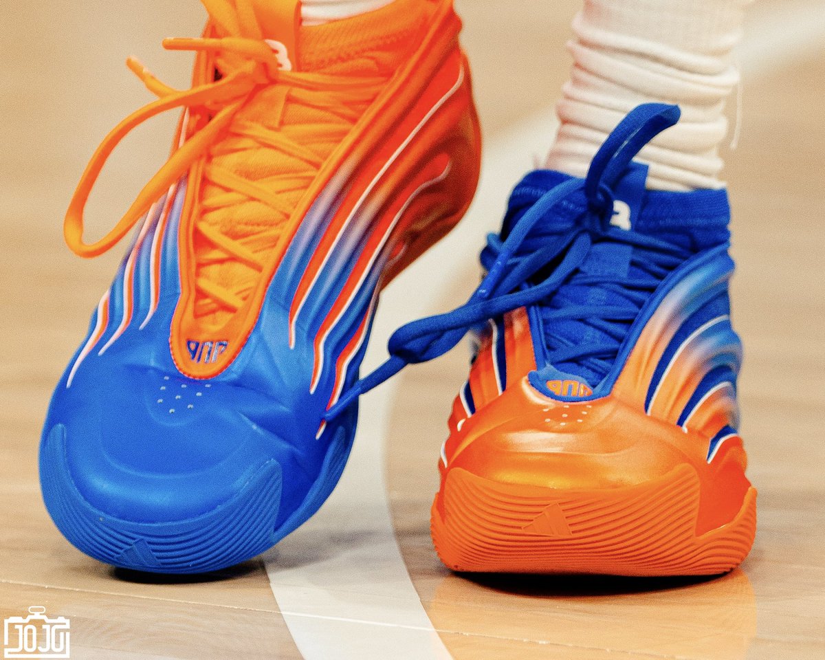 Jalen Williams wearing a new adidas Harden Vol. 9 PE 💙🧡⚡️ <a href="/jdubwttp/">therealjalenwilliams</a>