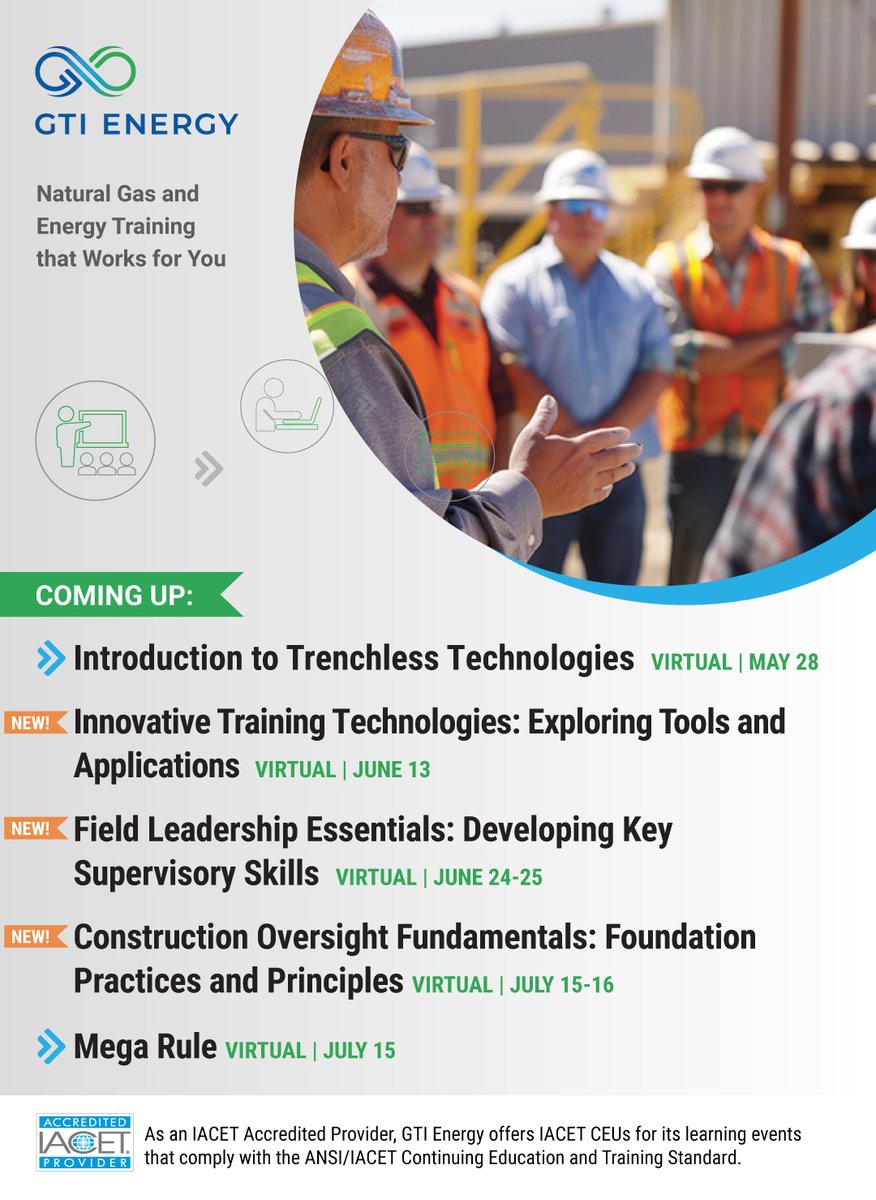 GTIeducation's tweet image. Wherever you are in your career journey, high-quality training can give you a competitive edge. Make this summer count by joining fellow energy professionals for expert-led courses.
Ready to register? Use code TAKE15_2025 for 15% off: linkedin.com/posts/gti-trai…