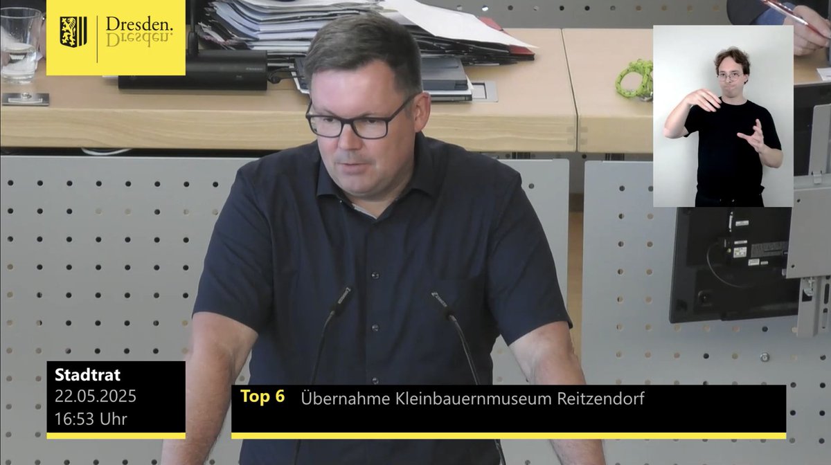 Unserem  Ersetzungsantrag zur Vorlage "Übernahme des Kleinbauernmuseums  Reitzendorf in Schönfeld-Weißig" wurde heute mehrheitlich vom Stadtrat  zugestimmt. Damit stehen im Sinne einer Institutionellen Förderung dem Verein im Jahr 2025  zusätzlich 46.000 Euro zur Verfügung.