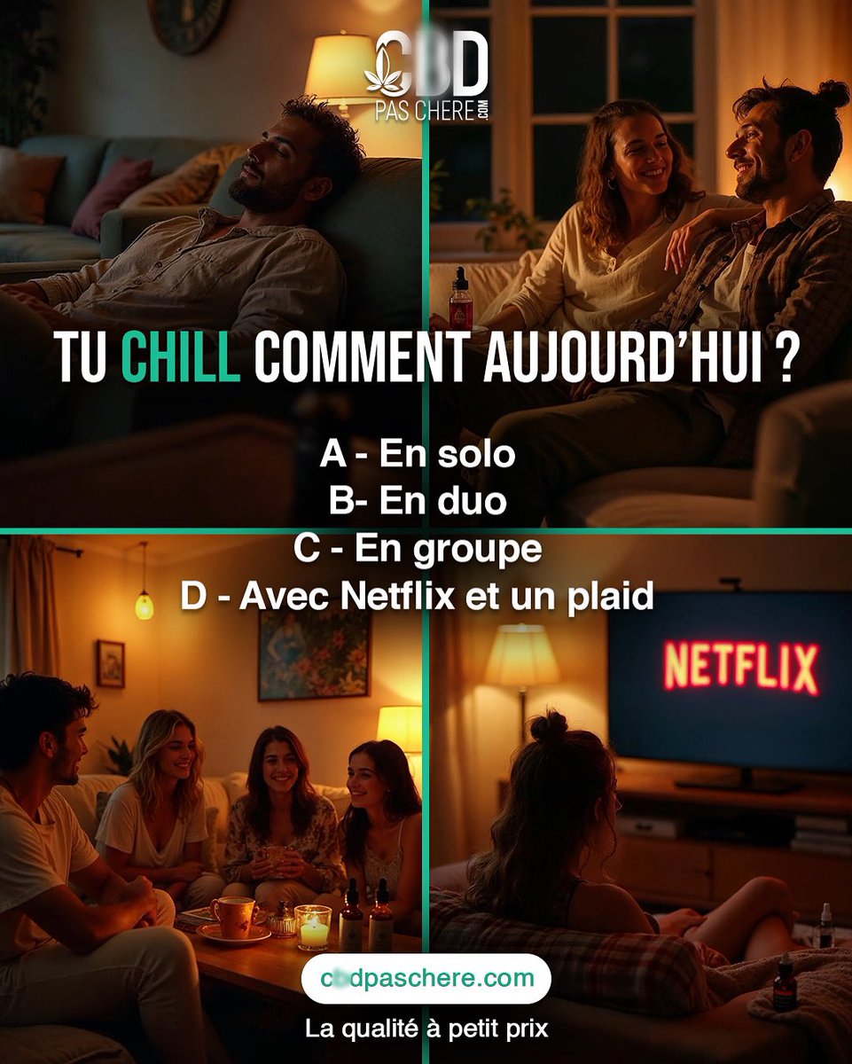 Commente ta vibe du soir… et pose-toi bien👇🌙🌿

#CbdPasChere