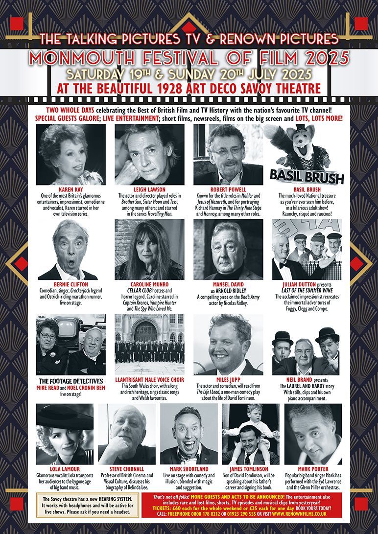 Talking Pictures TV (@talkingpicstv) on Twitter photo See him on TV tonight at 9:05pm, then book to come and meet the 'Travelling Man' himself #LeighLawson at #TPTV Festival of Film at the Savoy Theatre, Monmouth
<a href="/monmouthsavoy/">Monmouth Savoy</a> Sat 19 & Sun 20 July!
Tickets On Sale! Click here for details and to book: buff.ly/OkmoPL4 See him on TV tonight at 9:05pm, then book to come and meet the 'Travelling Man' himself #LeighLawson at #TPTV Festival of Film at the Savoy Theatre, Monmouth
<a href="/monmouthsavoy/">Monmouth Savoy</a> Sat 19 & Sun 20 July!
Tickets On Sale! Click here for details and to book: buff.ly/OkmoPL4