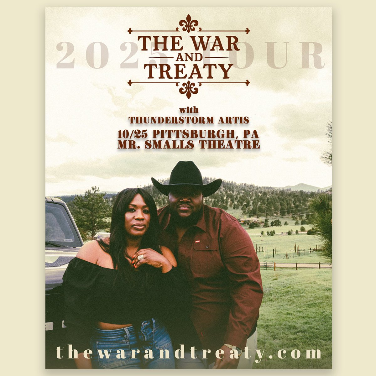 Opus One Productions (@opusoneprod) on Twitter photo π£π NEW SHOW ππ£
<a href="/MrSmallsTheatre/">Mr Smalls Theatre</a> | 10/25 | <a href="/warandtreaty/">The War And Treaty</a> with <a href="/Thunder_artis/">Thunderstorm artis</a>!
π On Sale 05/30 at 10AM via: tinyurl.com/5bh48jrw
#opusonepgh #pittsburgh #thewarandtreaty #warandtreaty #mrsmallstheatre #mrsmalls #national #bluesrock π£π NEW SHOW ππ£
<a href="/MrSmallsTheatre/">Mr Smalls Theatre</a> | 10/25 | <a href="/warandtreaty/">The War And Treaty</a> with <a href="/Thunder_artis/">Thunderstorm artis</a>!
π On Sale 05/30 at 10AM via: tinyurl.com/5bh48jrw
#opusonepgh #pittsburgh #thewarandtreaty #warandtreaty #mrsmallstheatre #mrsmalls #national #bluesrock