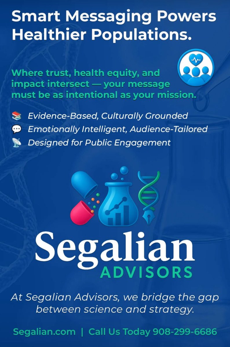 Segalian's tweet image. Behind every successful public health initiative is messaging that earns trust, respects culture, and inspires action. If you're working to move communities, we will help you make every word count. 📣💡