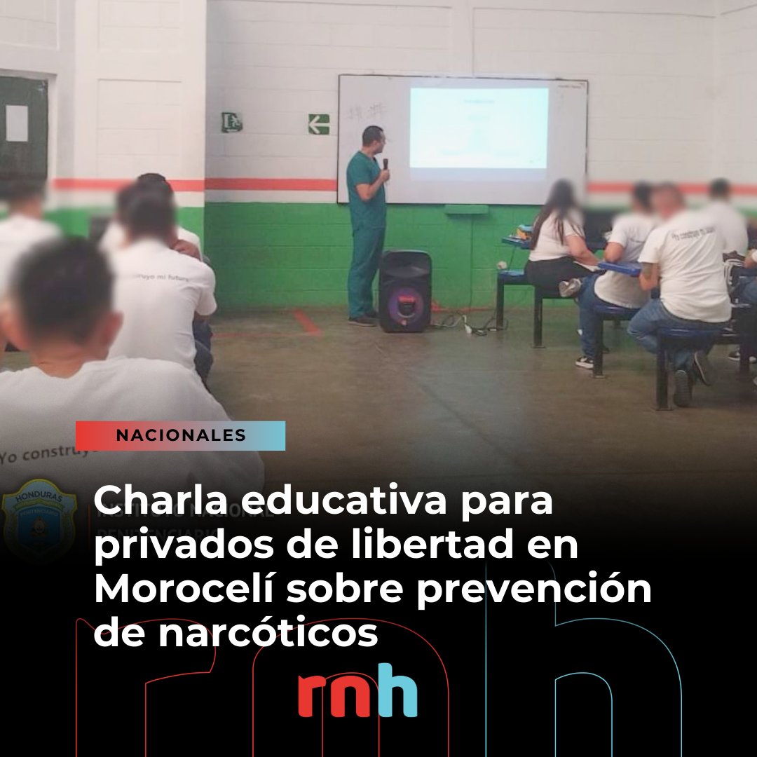 En el Centro Penitenciario de Morocelí, El Paraíso, se realizó una charla educativa 📚👥 dirigida a las Personas Privadas de Libertad, con el objetivo de concienciar y prevenir el uso de sustancias narcóticas 🚫💊, promoviendo un ambiente de responsabilidad y salud dentro del