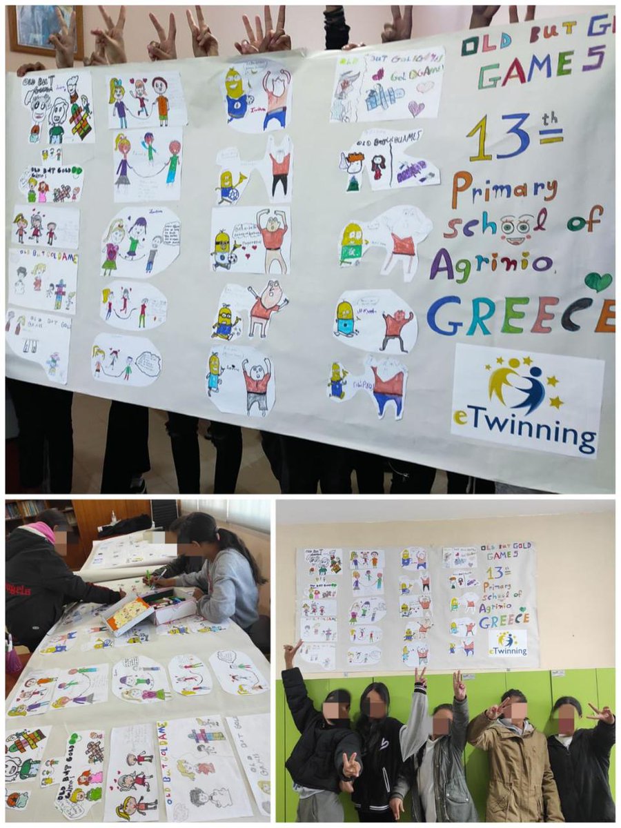 ALIKI-MARIA ZARKADA / 13th Primary School of Agrinio / GREECE

Our 6th grade students had the best of their time creating a large poster for our playful program! Colours, drawings and lots of laughs! What more could one ask for?