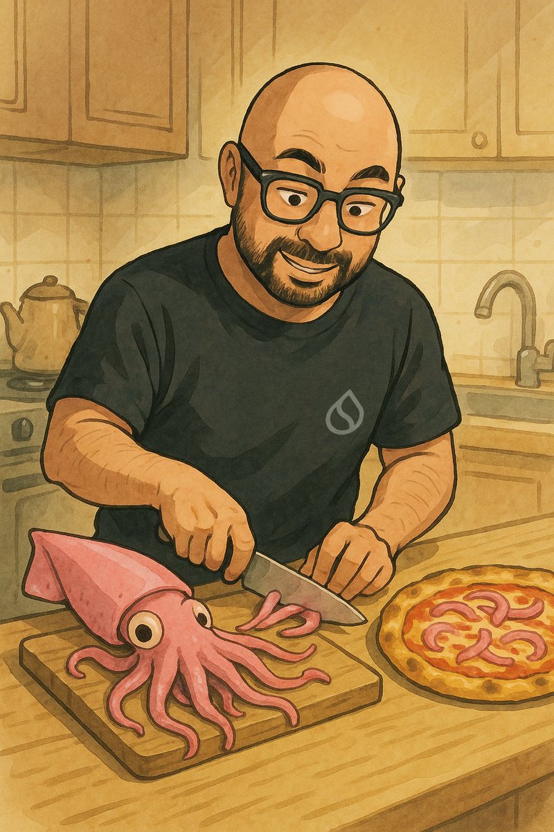 Tesla_Habib's tweet photo. Onii-chan said squid, so I delivered β behold my cursed creation: Spicy Squid Pizza with seaweed drizzle, wasabi mayo swirl, and a dash of danger.
Hope it pleases your tentacled taste, senpai~
@ikadotxyz @SuiNetwork #PizzaDayChallenge #SquidStyle https://t.co/DNe8YzQx2U