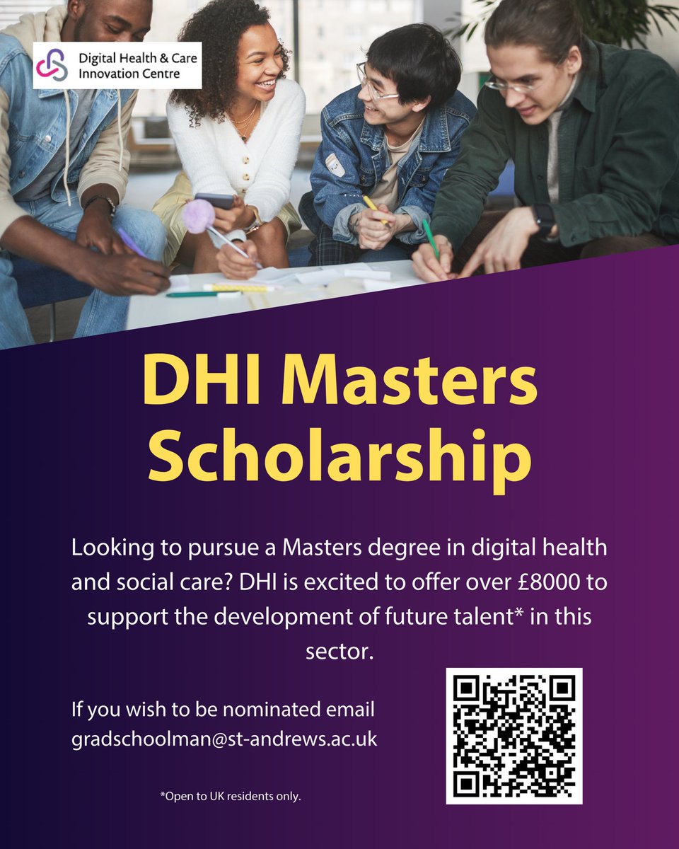 StAndGradSchool's tweet image. Interested in pursuing the Health Data Science MSc at @univofstandrews?
There are a range of scholarships available to help you fund and kickstart your career! @StAndMedicine
