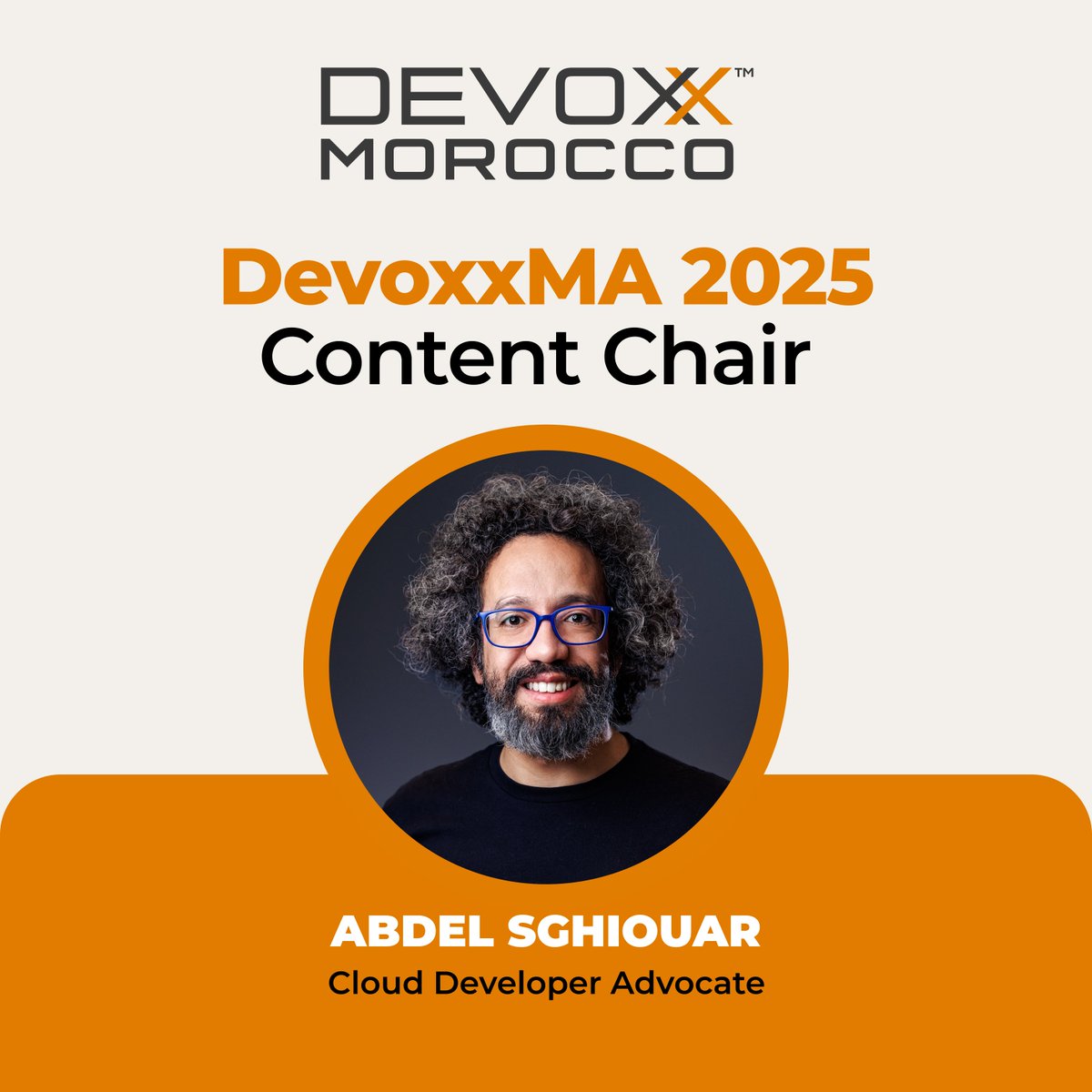 🎙️ We’re thrilled to welcome <a href="/boredabdel/">Abdel SGHIOUAR</a>  as Content Chair for #DevoxxMA 2025!

As a Google Cloud Developer Advocate and seasoned international speaker, Abdel brings a wealth of insight into global developer communities. 🌍✨

Together with our Program Committee, they will shape